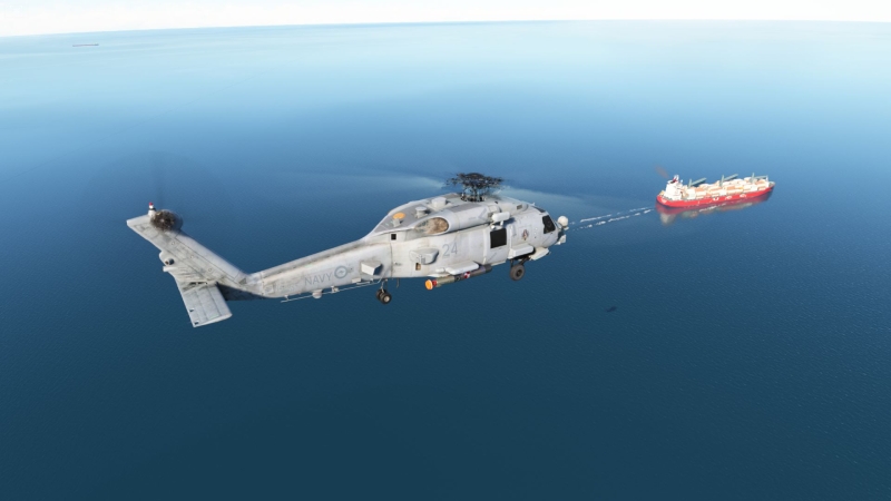 MH-60 in der nähe vom Great Barrier Reef